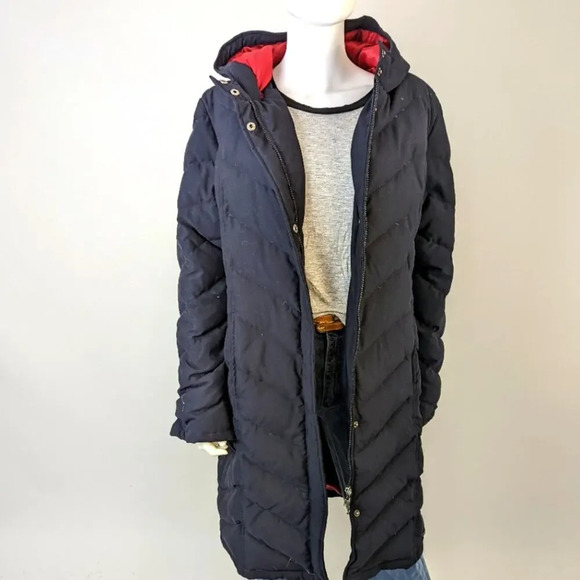 Tommy Hilfiger Hooded Puffer Coat L - Picture 1 of 9